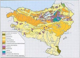 Euskal Herriko mapa geologikoa